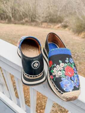 Tory Burch Daisy Slip On Trainer Navy Tea